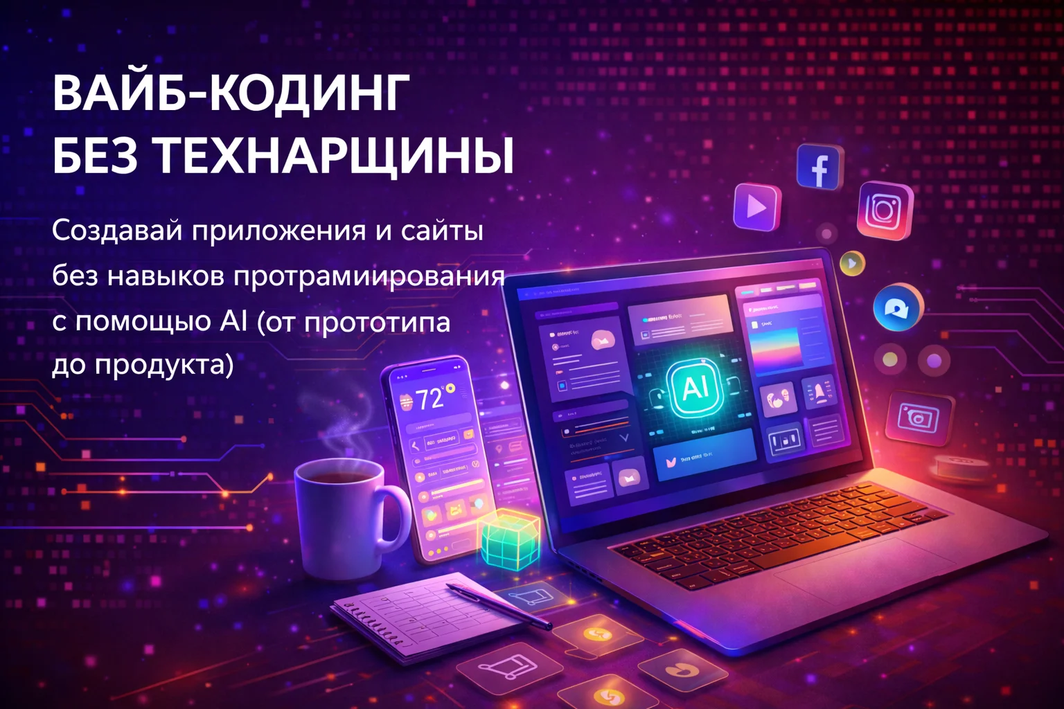 Вайб-кодинг без технарщины